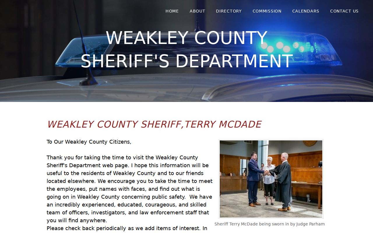 Weakley County most wanted and sheriff contact source